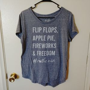 Grey 4th of July T-shirt